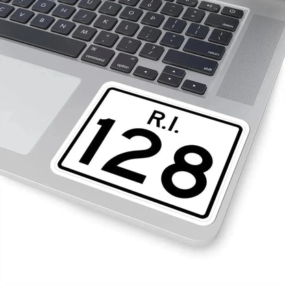 Rhode Island 128 (Rhode Island) (Road Sign) STICKER Vinyl Kiss-Cut Decal - The Sticker Space