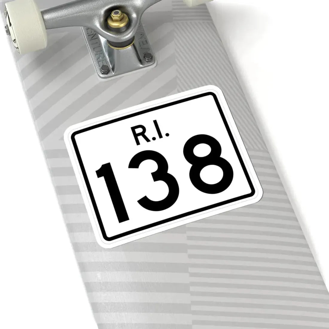 Rhode Island 138 (Rhode Island) (Road Sign) STICKER Vinyl Kiss-Cut Decal - The Sticker Space