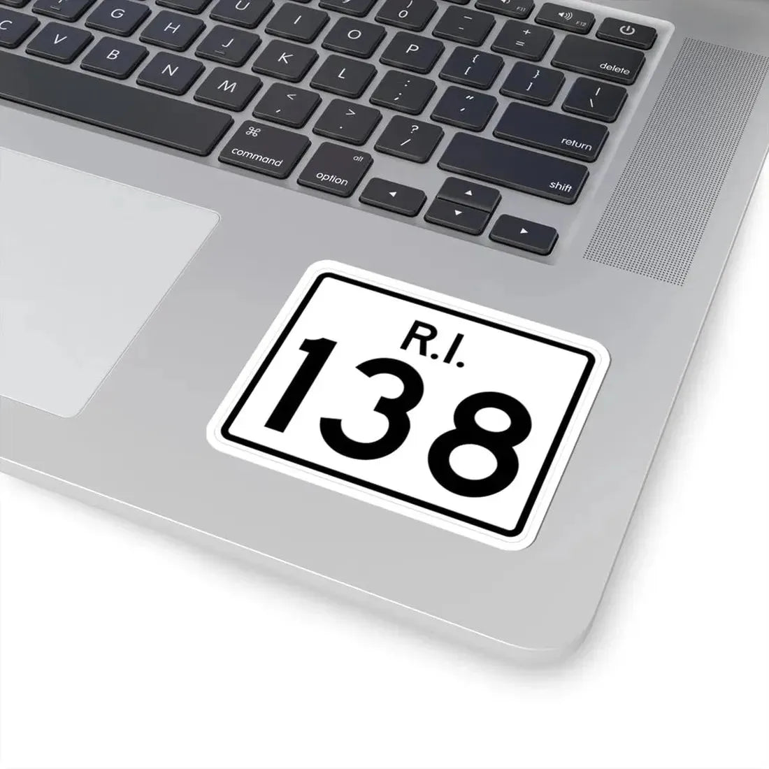 Rhode Island 138 (Rhode Island) (Road Sign) STICKER Vinyl Kiss-Cut Decal - The Sticker Space