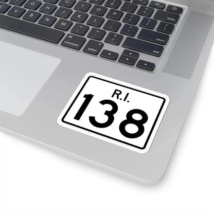 Rhode Island 138 (Rhode Island) (Road Sign) STICKER Vinyl Kiss-Cut Decal - The Sticker Space