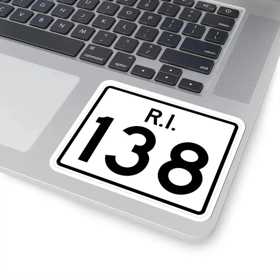 Rhode Island 138 (Rhode Island) (Road Sign) STICKER Vinyl Kiss-Cut Decal - The Sticker Space