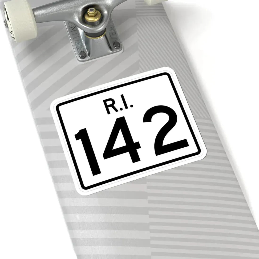 Rhode Island 142 (Rhode Island) (Road Sign) STICKER Vinyl Kiss-Cut Decal - The Sticker Space