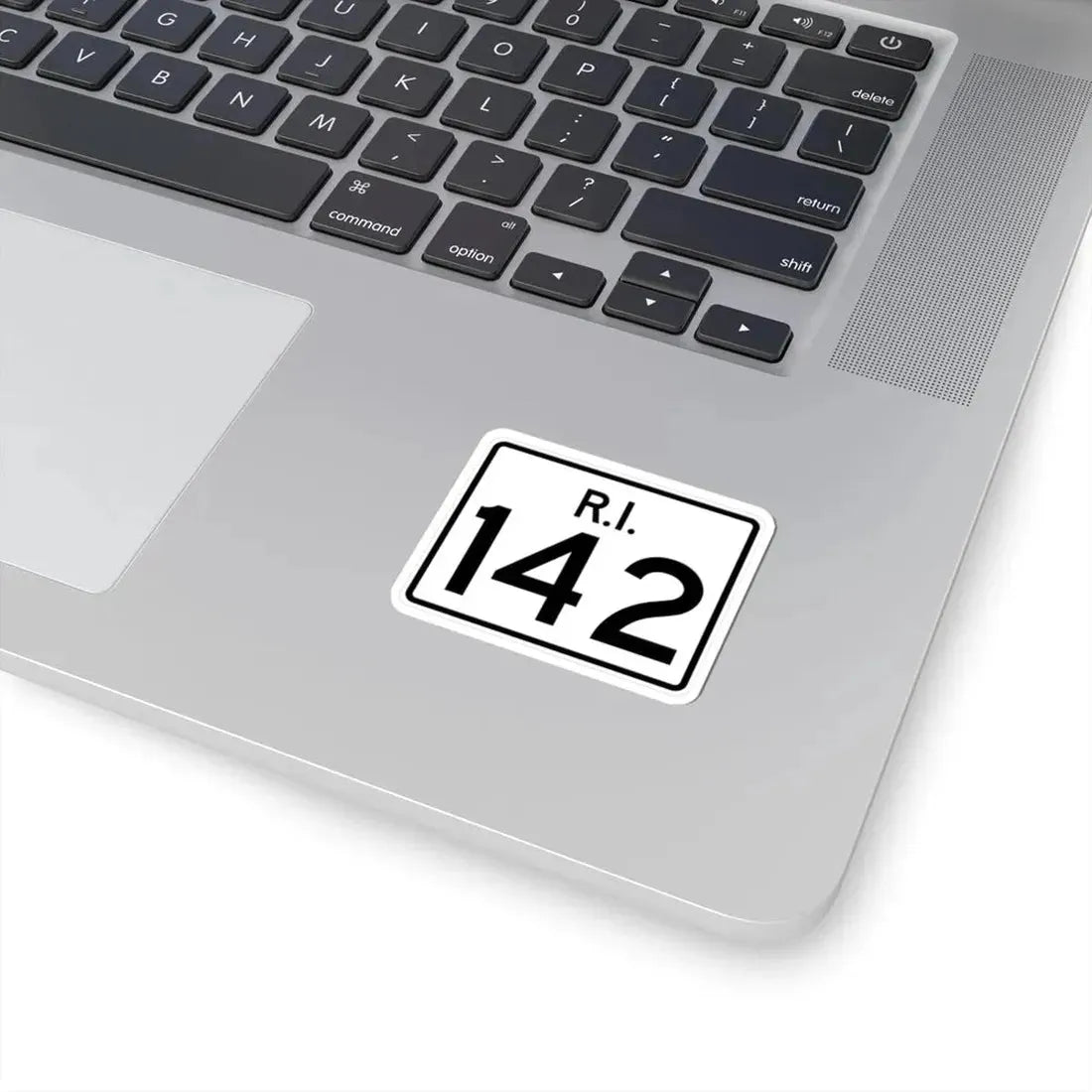Rhode Island 142 (Rhode Island) (Road Sign) STICKER Vinyl Kiss-Cut Decal - The Sticker Space