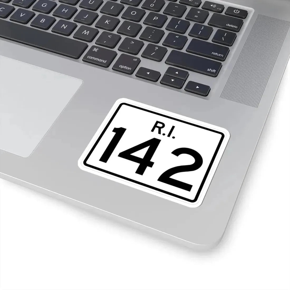 Rhode Island 142 (Rhode Island) (Road Sign) STICKER Vinyl Kiss-Cut Decal - The Sticker Space
