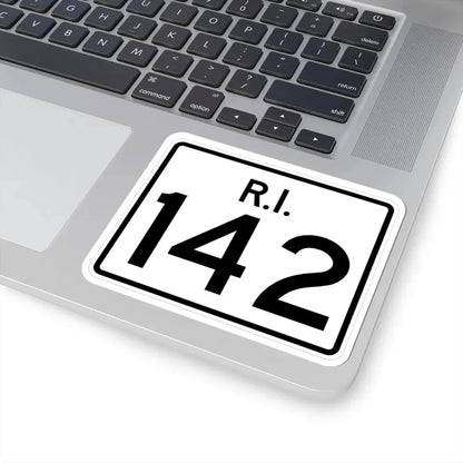 Rhode Island 142 (Rhode Island) (Road Sign) STICKER Vinyl Kiss-Cut Decal - The Sticker Space