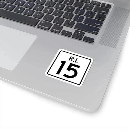 Rhode Island 15 (Rhode Island) (Road Sign) STICKER Vinyl Kiss-Cut Decal - The Sticker Space