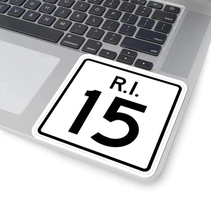 Rhode Island 15 (Rhode Island) (Road Sign) STICKER Vinyl Kiss-Cut Decal - The Sticker Space