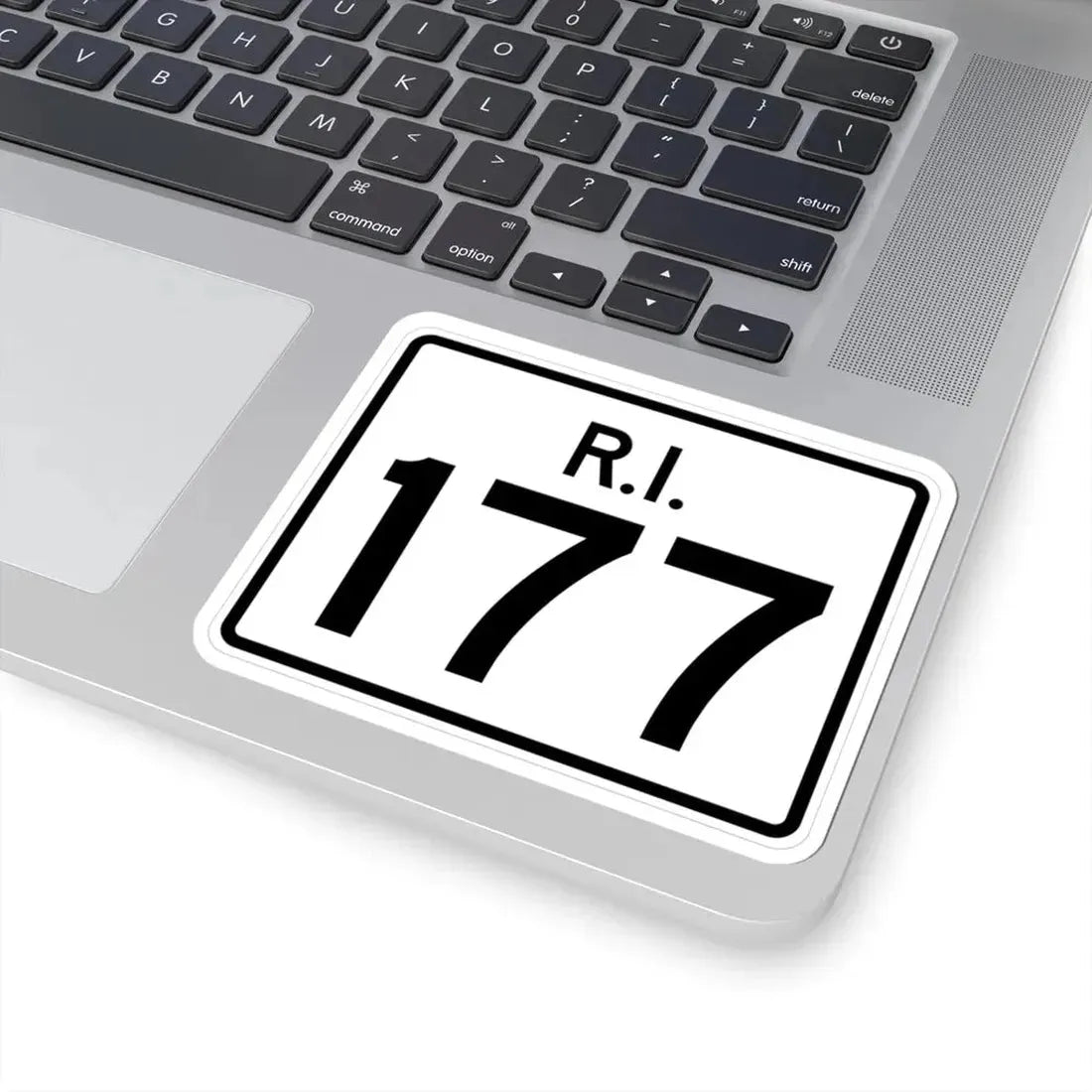 Rhode Island 177 (Rhode Island) (Road Sign) STICKER Vinyl Kiss-Cut Decal - The Sticker Space