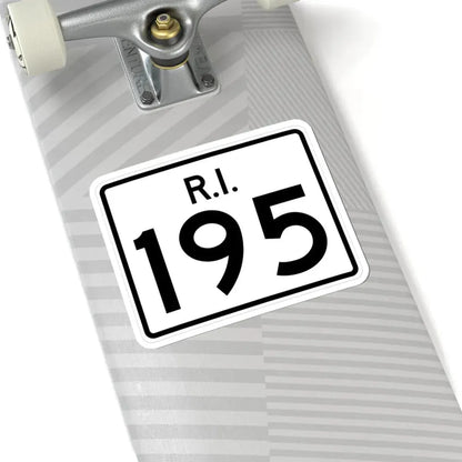 Rhode Island 195 (Rhode Island) (Road Sign) STICKER Vinyl Kiss-Cut Decal - The Sticker Space