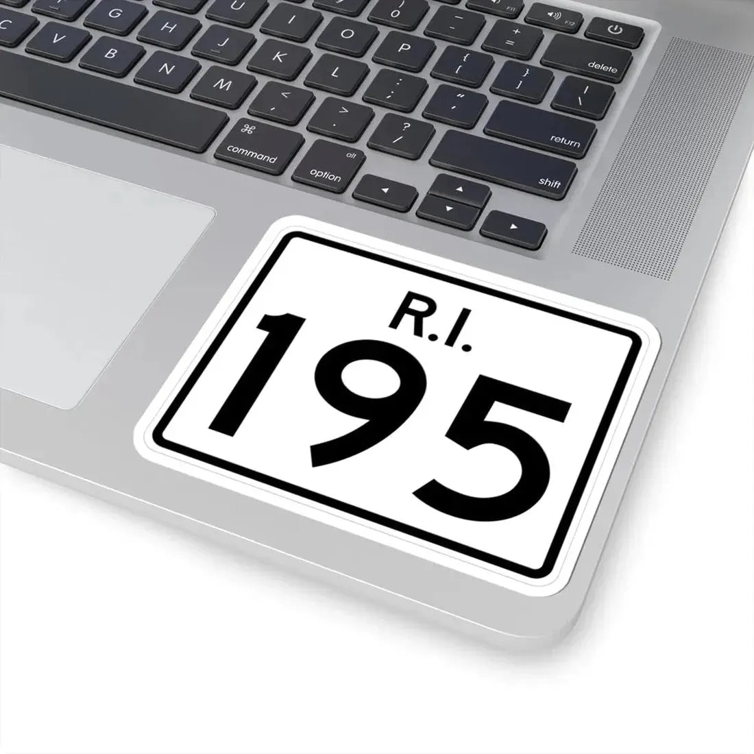 Rhode Island 195 (Rhode Island) (Road Sign) STICKER Vinyl Kiss-Cut Decal - The Sticker Space