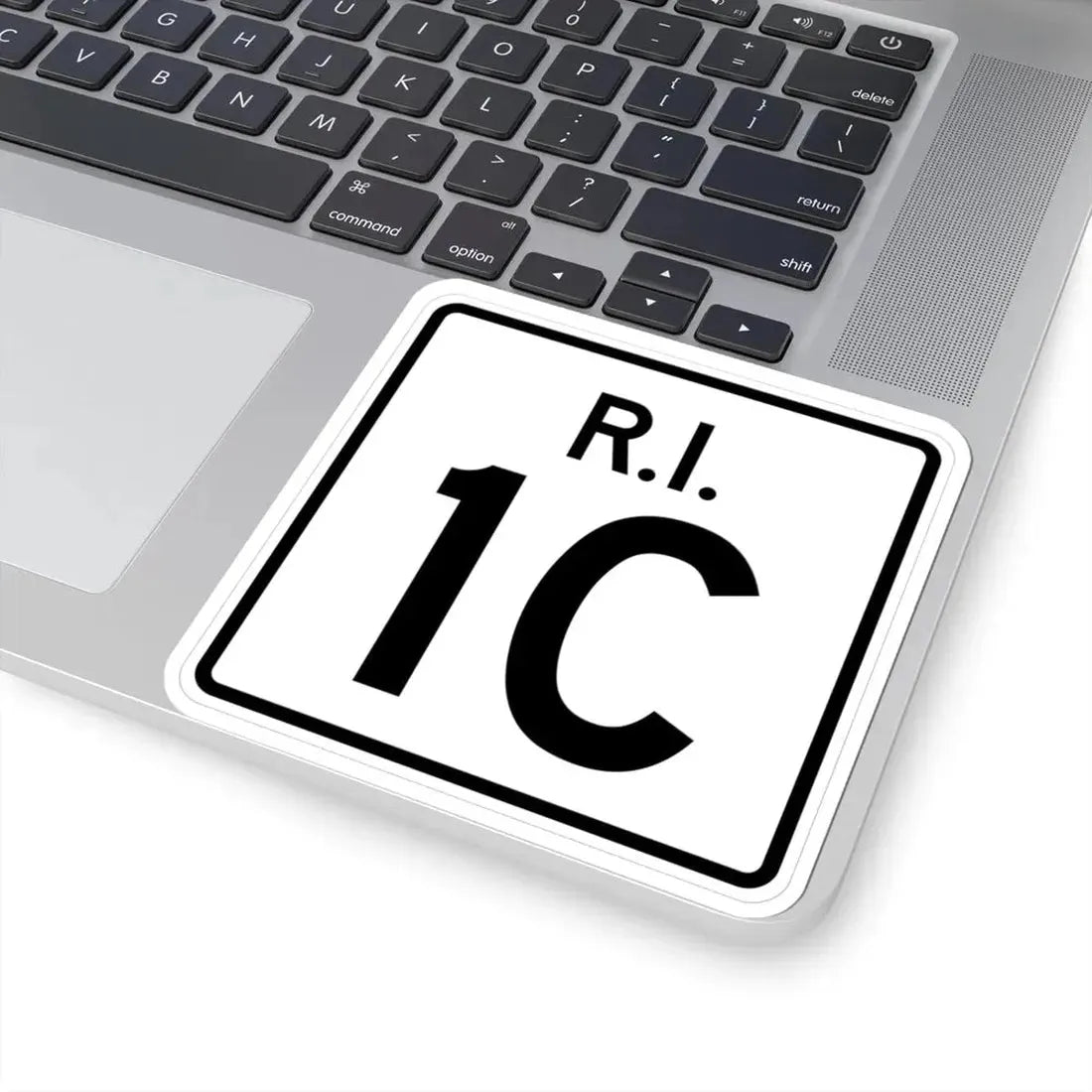Rhode Island 1C (Rhode Island) (Road Sign) STICKER Vinyl Kiss-Cut Decal - The Sticker Space