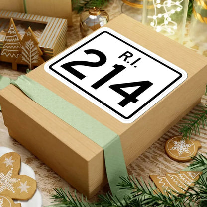 Rhode Island 214 (Rhode Island) (Road Sign) STICKER Vinyl Kiss-Cut Decal - The Sticker Space