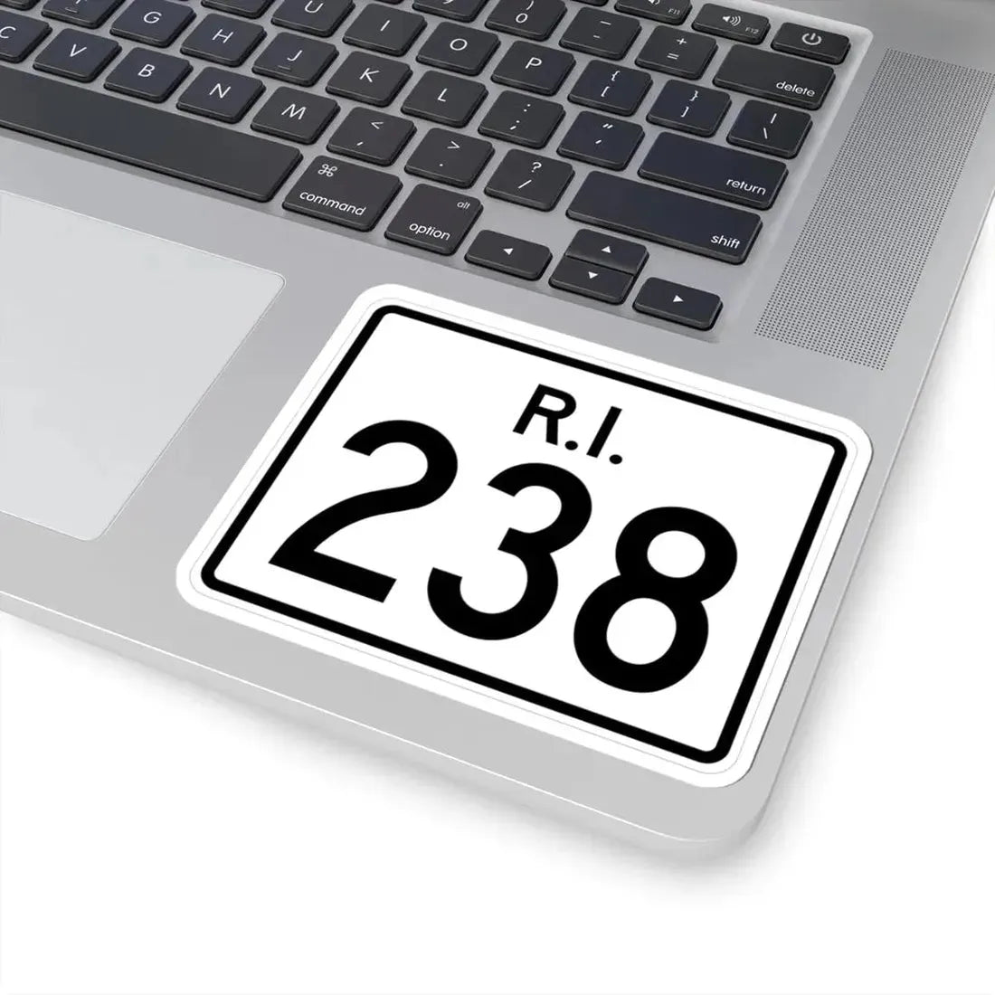 Rhode Island 238 (Rhode Island) (Road Sign) STICKER Vinyl Kiss-Cut Decal - The Sticker Space
