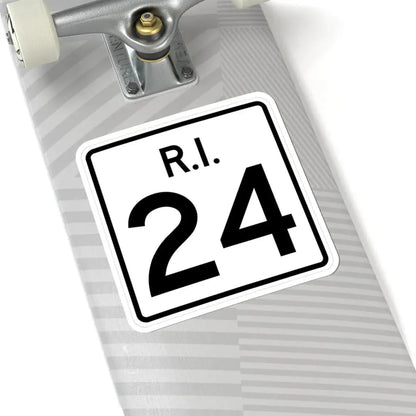 Rhode Island 24 (Rhode Island) (Road Sign) STICKER Vinyl Kiss-Cut Decal - The Sticker Space