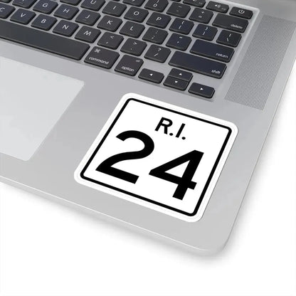 Rhode Island 24 (Rhode Island) (Road Sign) STICKER Vinyl Kiss-Cut Decal - The Sticker Space