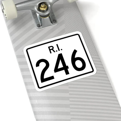 Rhode Island 246 (Rhode Island) (Road Sign) STICKER Vinyl Kiss-Cut Decal - The Sticker Space