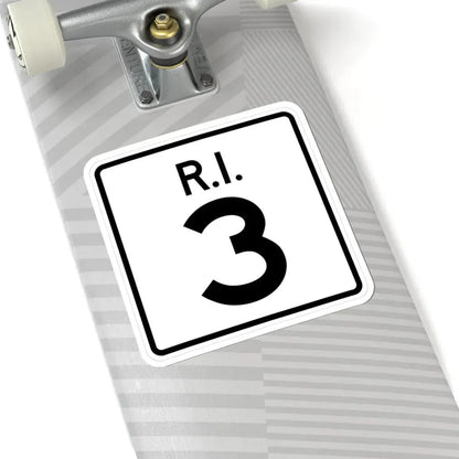 Rhode Island 3 (Rhode Island) (Road Sign) STICKER Vinyl Kiss-Cut Decal - The Sticker Space