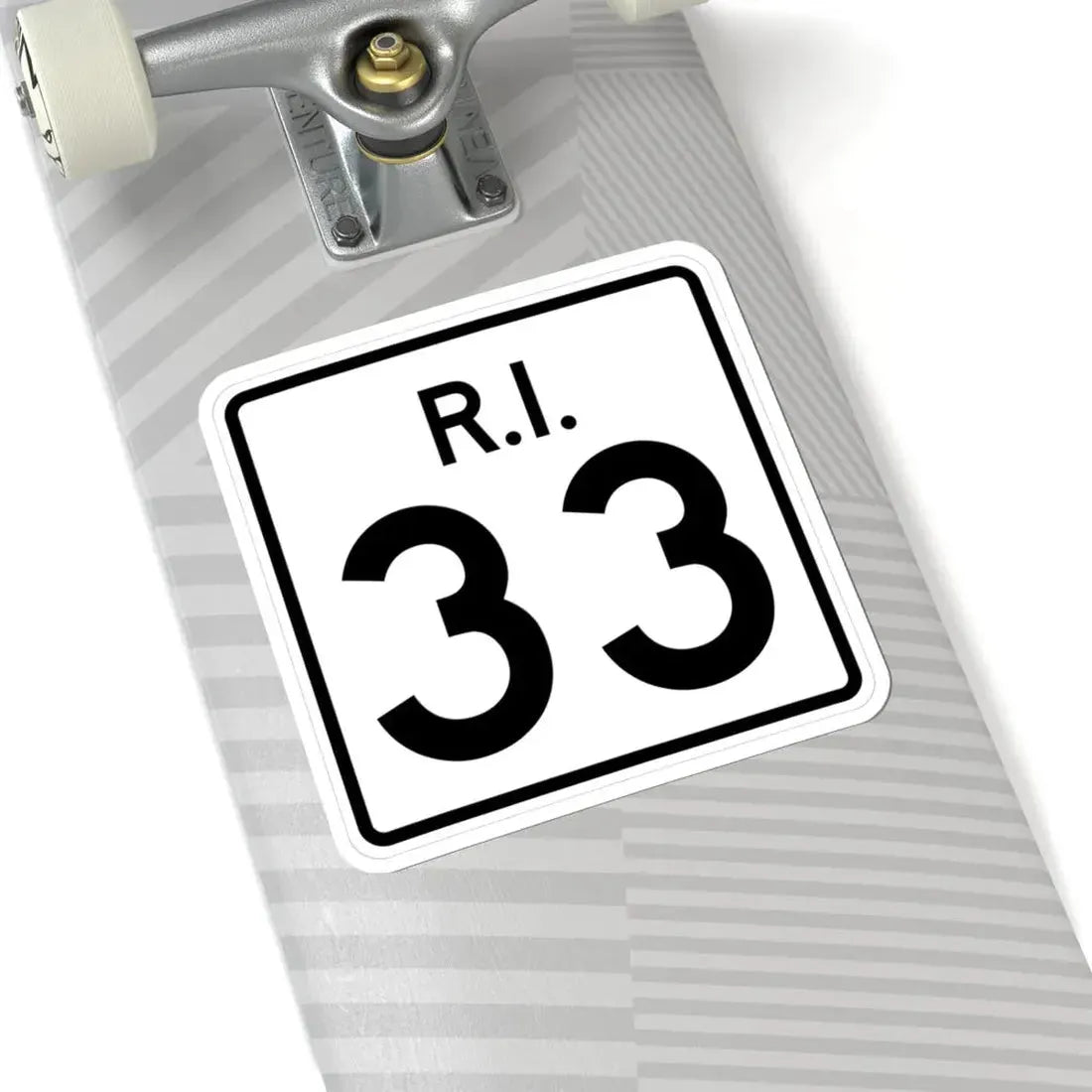 Rhode Island 33 (Rhode Island) (Road Sign) STICKER Vinyl Kiss-Cut Decal - The Sticker Space