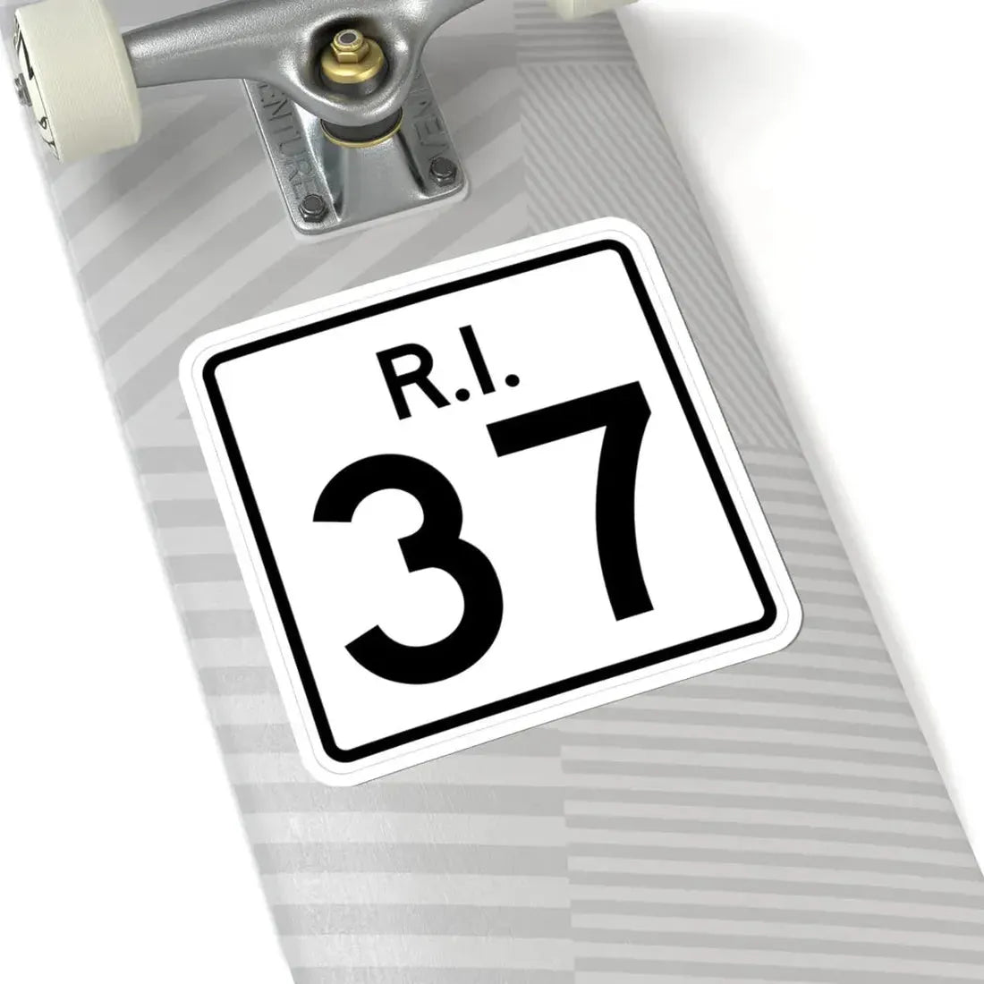 Rhode Island 37 (Rhode Island) (Road Sign) STICKER Vinyl Kiss-Cut Decal - The Sticker Space