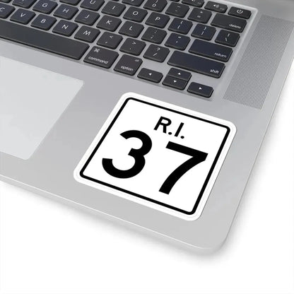 Rhode Island 37 (Rhode Island) (Road Sign) STICKER Vinyl Kiss-Cut Decal - The Sticker Space