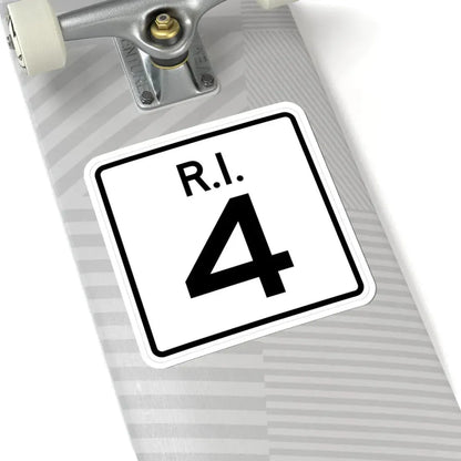 Rhode Island 4 (Rhode Island) (Road Sign) STICKER Vinyl Kiss-Cut Decal - The Sticker Space