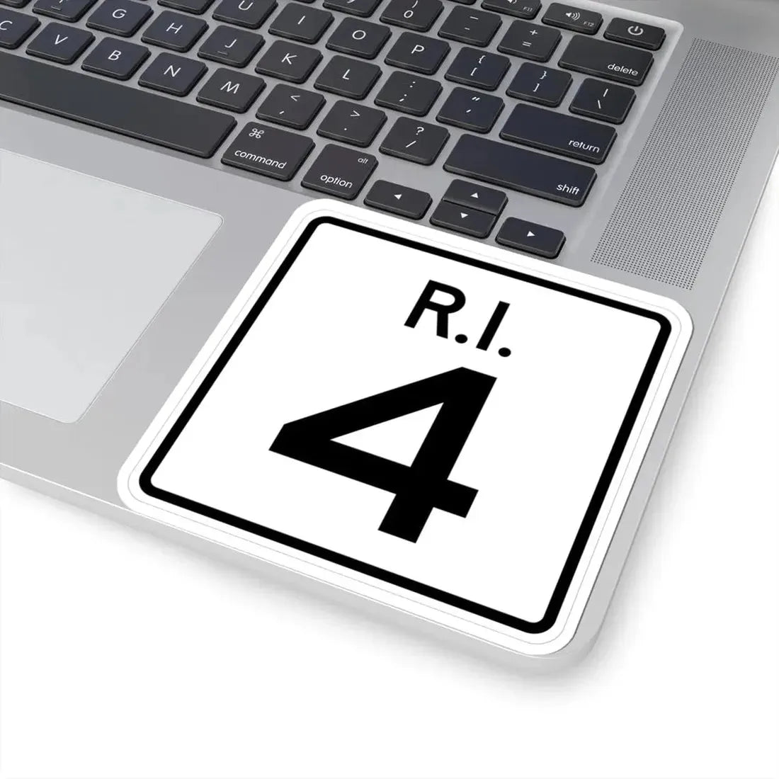 Rhode Island 4 (Rhode Island) (Road Sign) STICKER Vinyl Kiss-Cut Decal - The Sticker Space
