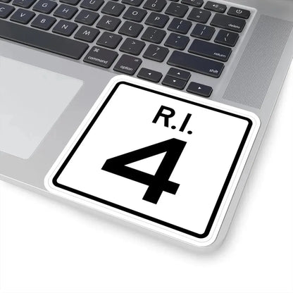 Rhode Island 4 (Rhode Island) (Road Sign) STICKER Vinyl Kiss-Cut Decal - The Sticker Space