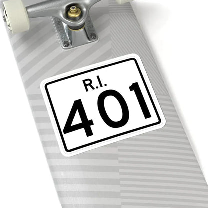 Rhode Island 401 (Rhode Island) (Road Sign) STICKER Vinyl Kiss-Cut Decal - The Sticker Space