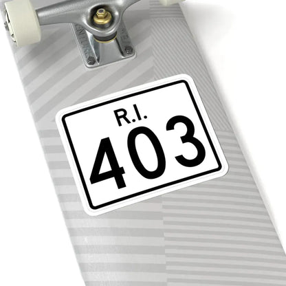 Rhode Island 403 (Rhode Island) (Road Sign) STICKER Vinyl Kiss-Cut Decal - The Sticker Space
