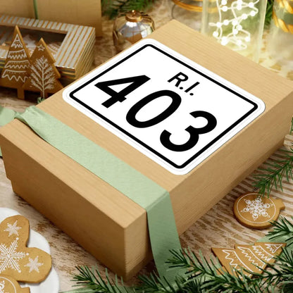 Rhode Island 403 (Rhode Island) (Road Sign) STICKER Vinyl Kiss-Cut Decal - The Sticker Space