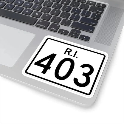 Rhode Island 403 (Rhode Island) (Road Sign) STICKER Vinyl Kiss-Cut Decal - The Sticker Space