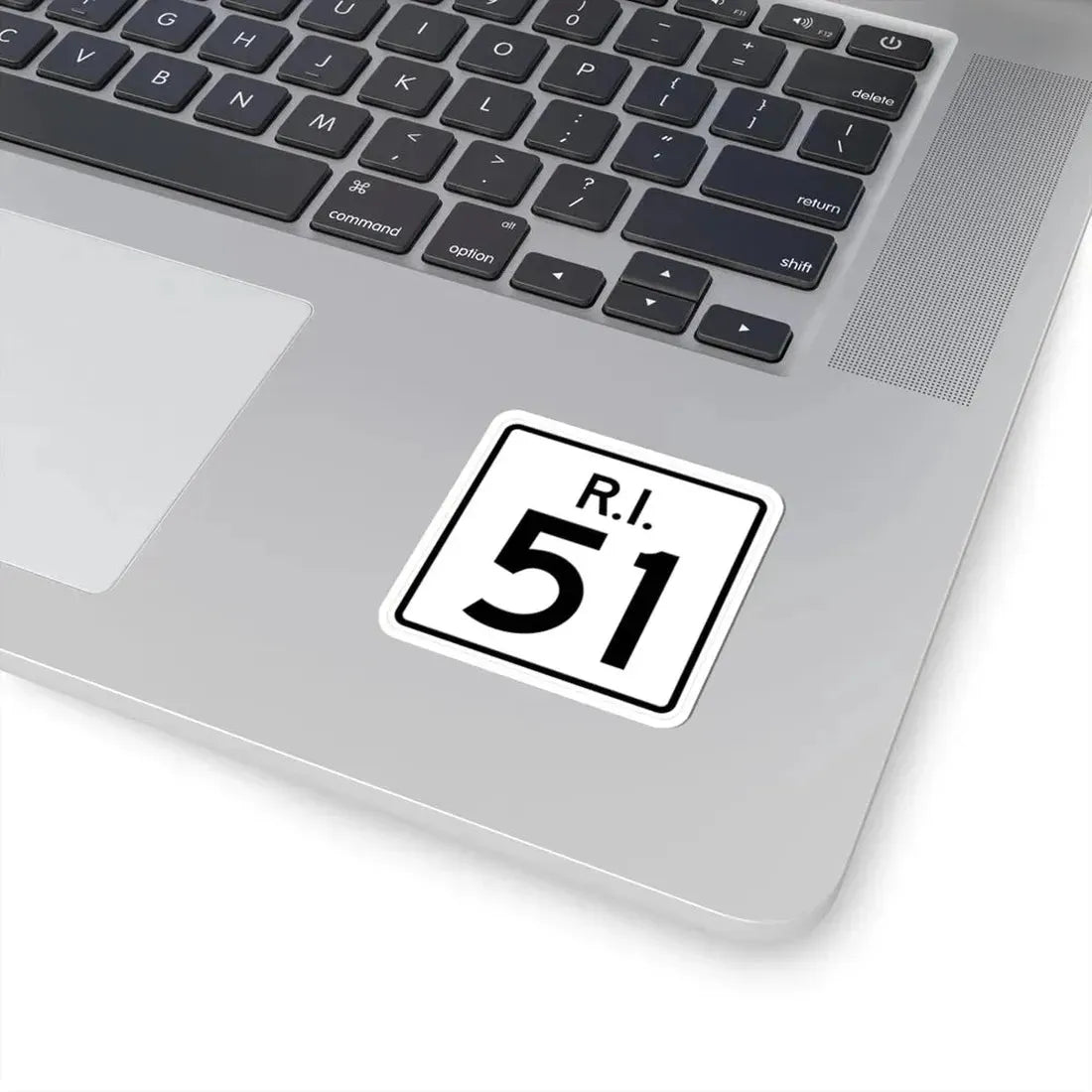 Rhode Island 51 (Rhode Island) (Road Sign) STICKER Vinyl Kiss-Cut Decal - The Sticker Space