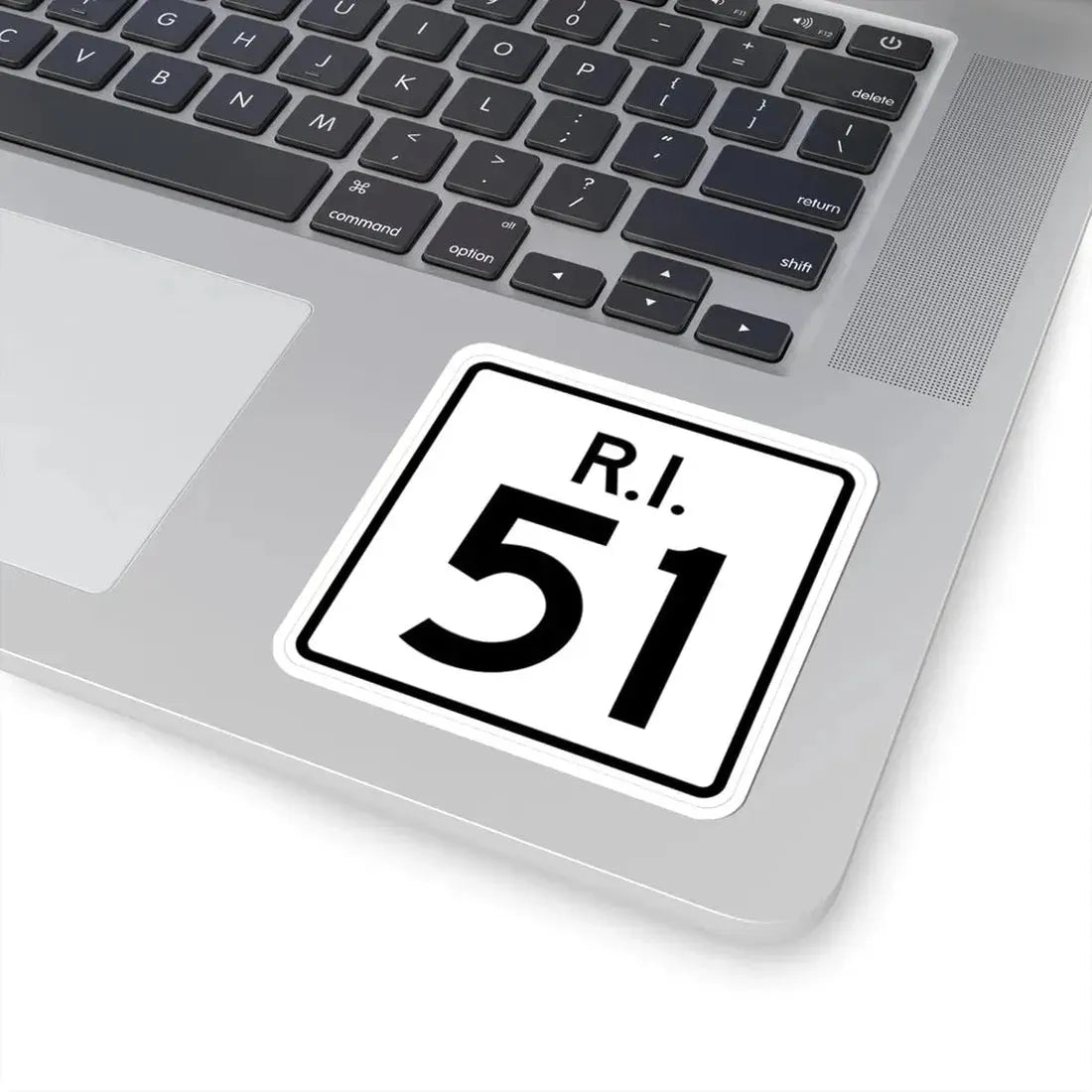 Rhode Island 51 (Rhode Island) (Road Sign) STICKER Vinyl Kiss-Cut Decal - The Sticker Space