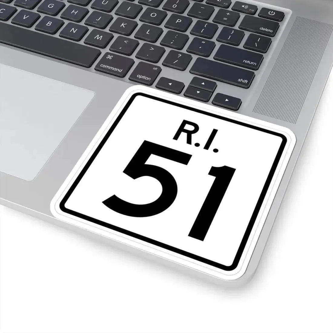 Rhode Island 51 (Rhode Island) (Road Sign) STICKER Vinyl Kiss-Cut Decal - The Sticker Space