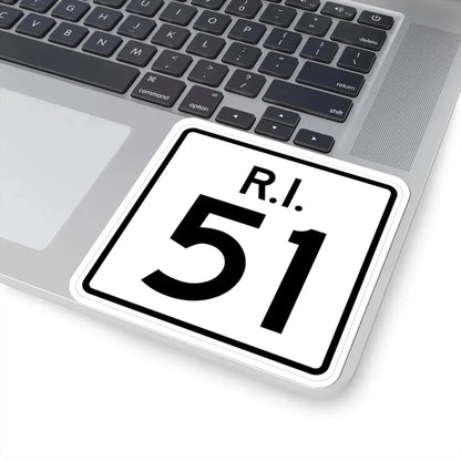 Rhode Island 51 (Rhode Island) (Road Sign) STICKER Vinyl Kiss-Cut Decal - The Sticker Space