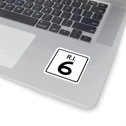 Rhode Island 6 (Rhode Island) (Road Sign) STICKER Vinyl Kiss-Cut Decal - The Sticker Space