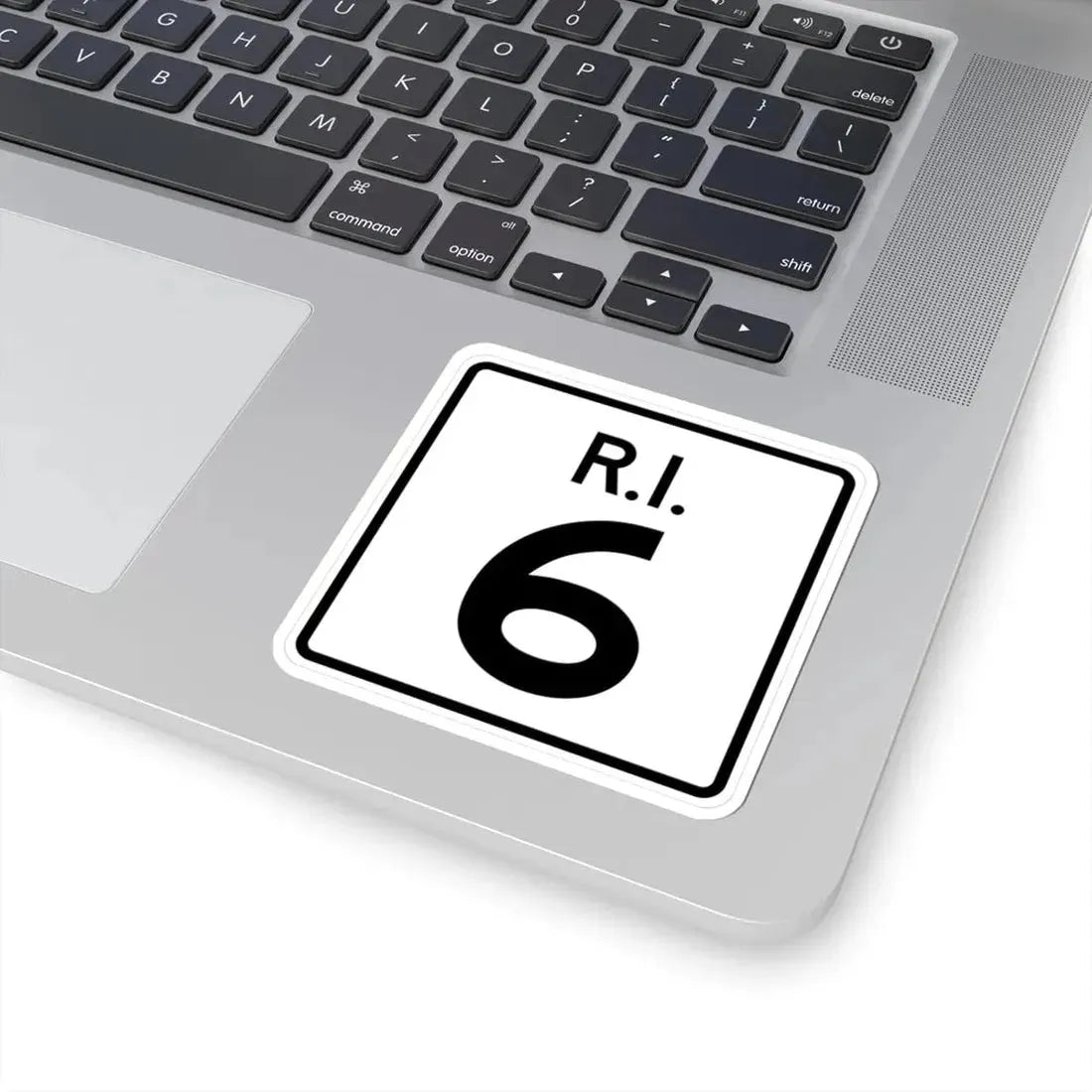 Rhode Island 6 (Rhode Island) (Road Sign) STICKER Vinyl Kiss-Cut Decal - The Sticker Space