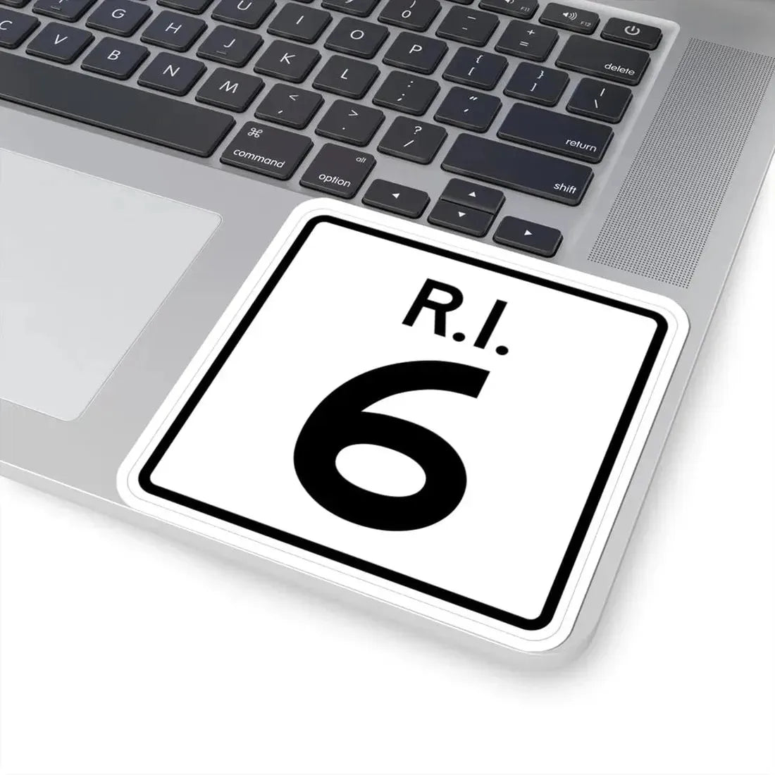 Rhode Island 6 (Rhode Island) (Road Sign) STICKER Vinyl Kiss-Cut Decal - The Sticker Space