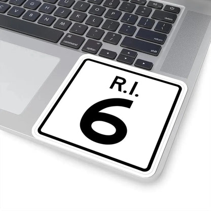 Rhode Island 6 (Rhode Island) (Road Sign) STICKER Vinyl Kiss-Cut Decal - The Sticker Space