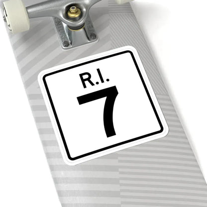 Rhode Island 7 (Rhode Island) (Road Sign) STICKER Vinyl Kiss-Cut Decal - The Sticker Space