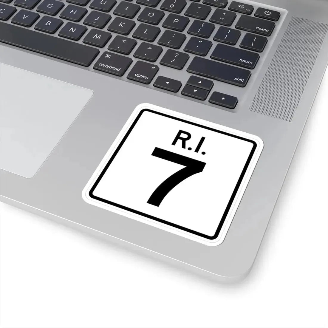 Rhode Island 7 (Rhode Island) (Road Sign) STICKER Vinyl Kiss-Cut Decal - The Sticker Space
