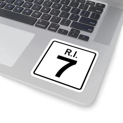 Rhode Island 7 (Rhode Island) (Road Sign) STICKER Vinyl Kiss-Cut Decal - The Sticker Space