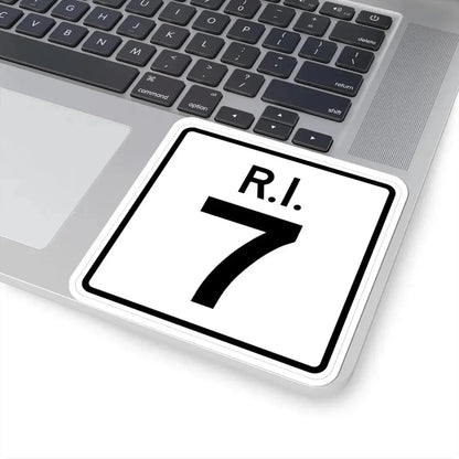 Rhode Island 7 (Rhode Island) (Road Sign) STICKER Vinyl Kiss-Cut Decal - The Sticker Space
