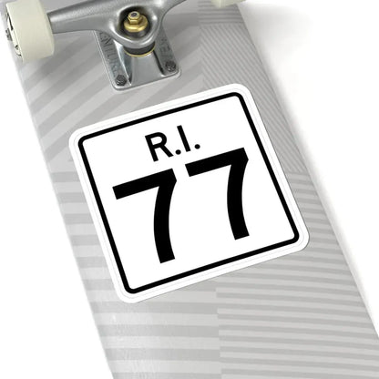 Rhode Island 77 (Rhode Island) (Road Sign) STICKER Vinyl Kiss-Cut Decal - The Sticker Space
