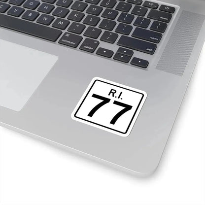 Rhode Island 77 (Rhode Island) (Road Sign) STICKER Vinyl Kiss-Cut Decal - The Sticker Space