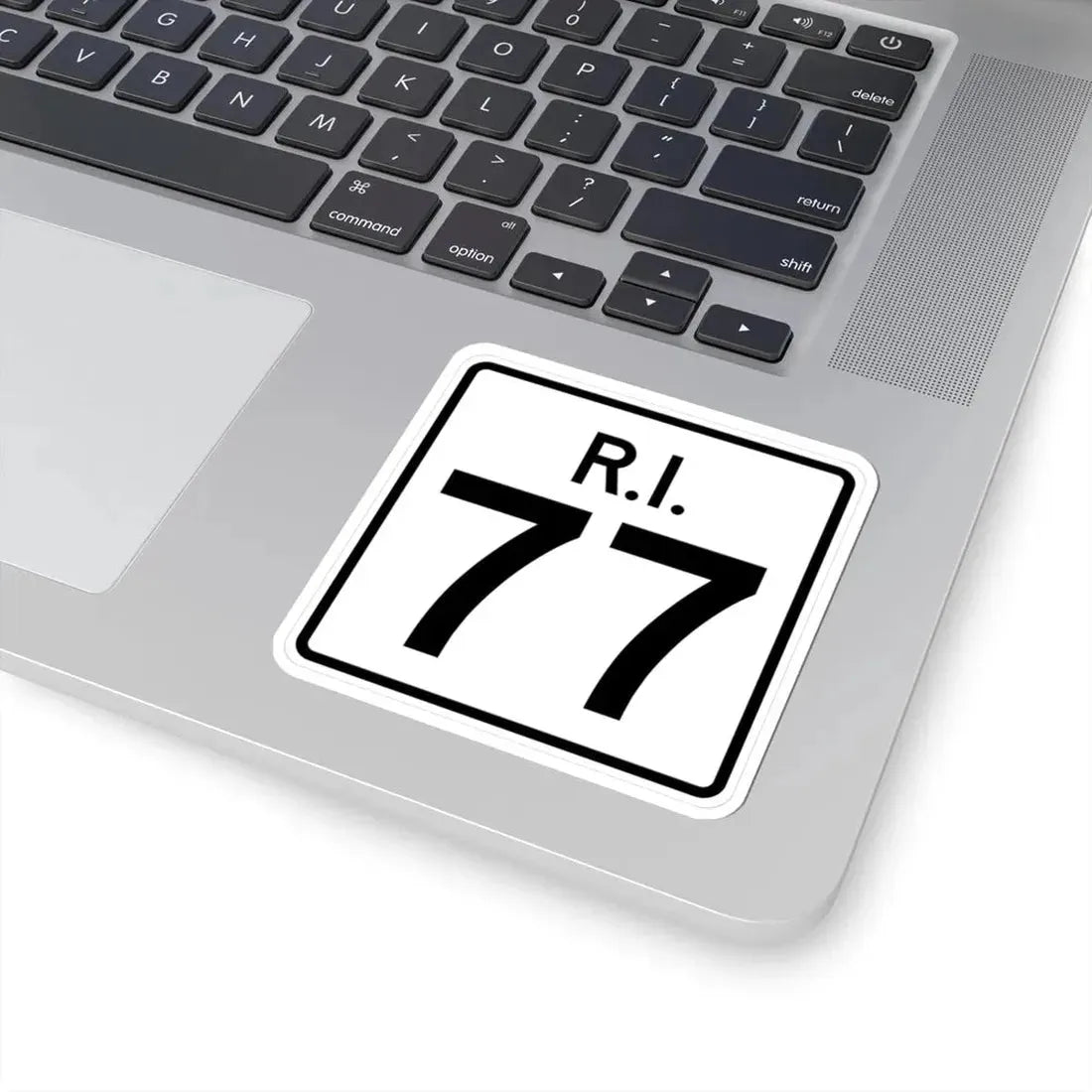 Rhode Island 77 (Rhode Island) (Road Sign) STICKER Vinyl Kiss-Cut Decal - The Sticker Space