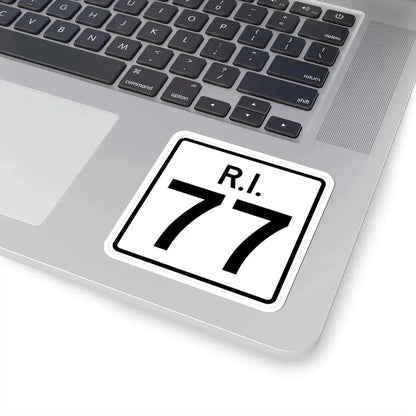 Rhode Island 77 (Rhode Island) (Road Sign) STICKER Vinyl Kiss-Cut Decal - The Sticker Space