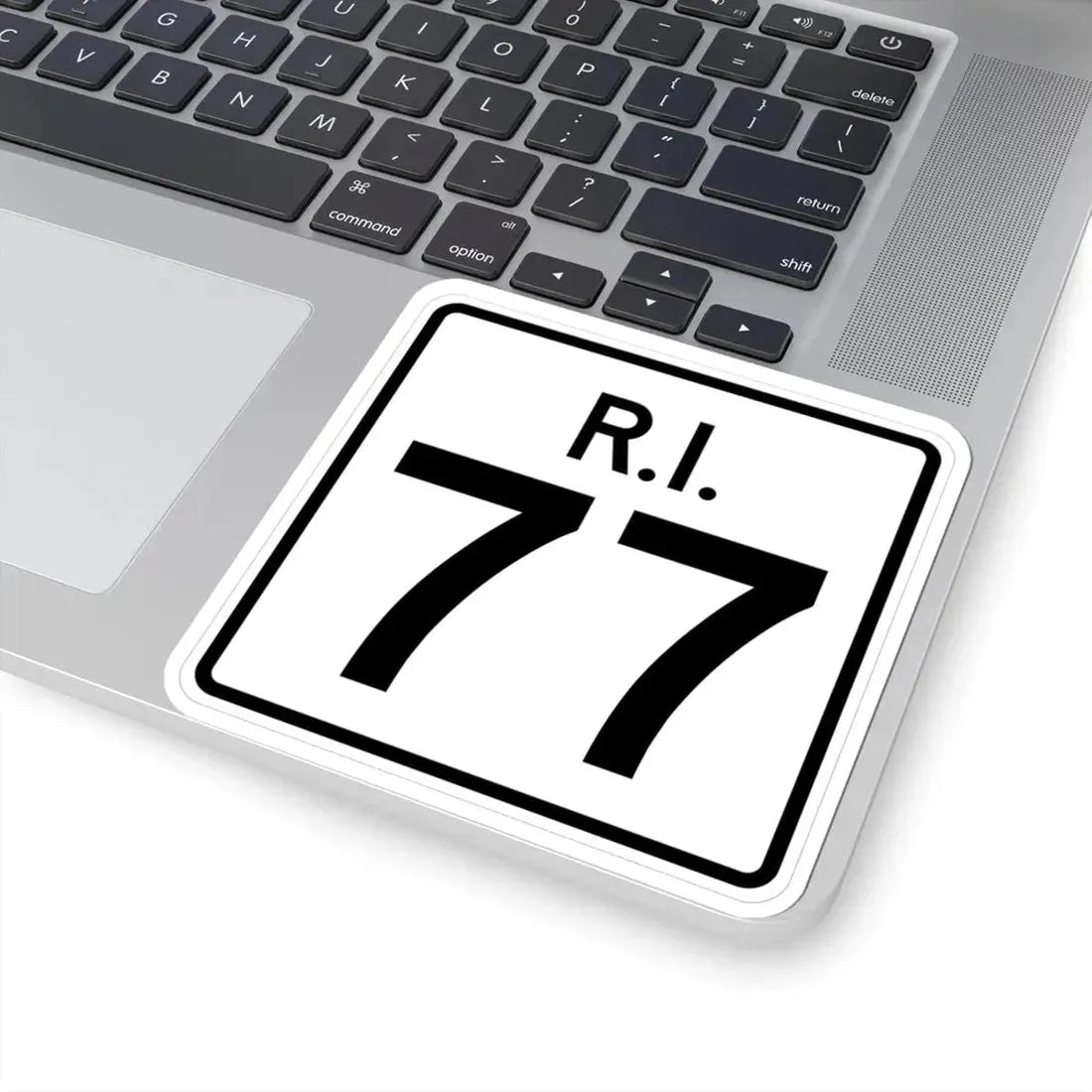 Rhode Island 77 (Rhode Island) (Road Sign) STICKER Vinyl Kiss-Cut Decal - The Sticker Space