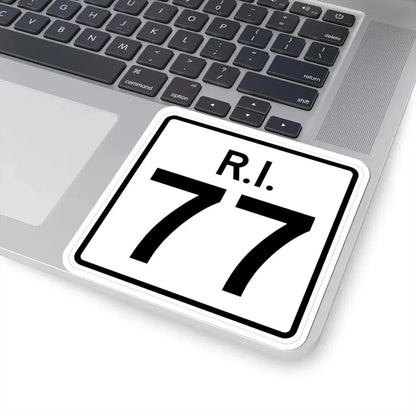 Rhode Island 77 (Rhode Island) (Road Sign) STICKER Vinyl Kiss-Cut Decal - The Sticker Space