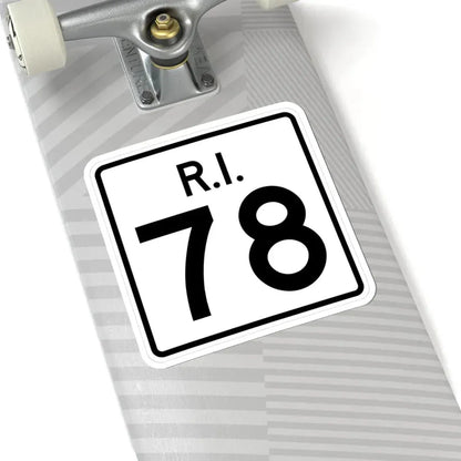 Rhode Island 78 (Rhode Island) (Road Sign) STICKER Vinyl Kiss-Cut Decal - The Sticker Space